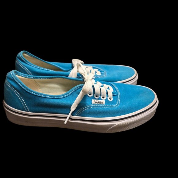 Vans Authentic Sneaker Color Teal Blue Size Women 8 Men 6.5 Lightweight Canvas - Picture 8 of 9